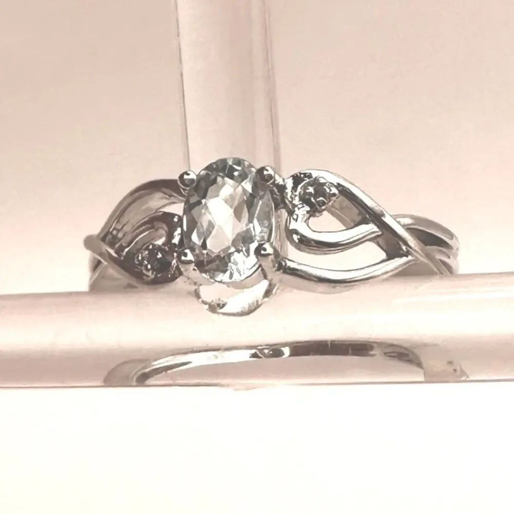 GSK Sterling Silver Ring Pinkie Size 5 Gem Stone Kings Retro Vintage Minimalist